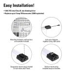 Metalux SHP 46 in. 128-Watt Equivalent, 10000-Lumens Integrated LED, White Shop Light, 4000K CCT (4SHP10040R)