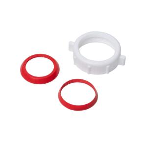 Oatey 1-1/2 in. Sink Drain Pipe Plastic Slip-Joint Nut with Rubber Reducing Washers (HDC2698C)