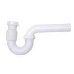 Oatey Form N Fit 1-1/2 in. White Plastic Sink Drain Flexible P-Trap (DC3522605)