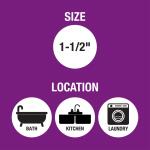 Oatey 1-1/2 in. White Plastic Sink Drain S- Trap (HDC9722B)