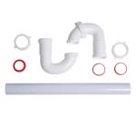 Oatey 1-1/2 in. White Plastic Sink Drain S- Trap (HDC9722B)