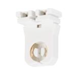 Philips Low Profile 6.5 In. 600V White Lamp Socket for Bi-Pin Fluorescent Lamp Holder (2-Pack) (496646)