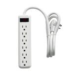6-Outlet Power Strip with 4 ft. Cord Right Angle Plug (2-Pack) (YLPT-90B)