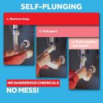 SIMPLE DRAIN 1.25 in. Rubber Threaded P-Trap Bathroom Single Sink Drain Kit (3EA-1V2-TC0)