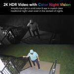 Wyze Battery Cam Pro 2-Pack, Wireless Indoor/Outdoor Home Security Camera, 2k HD Color Night Vision and Built-In Spotlight (WYZECOP_RB2PK)