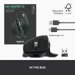Logitech MX Master 3S Wireless Laser Mouse with Fast Scrolling - Black