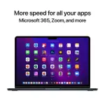 Apple MacBook Air 13-inch with Apple M2 Chip – Designed for Apple Intelligence – 16GB RAM – 256GB SSD – Midnight