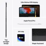 Apple 11" iPad Pro M4 Chip, 256GB Wi-Fi, OLED - Space Black