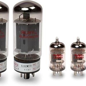 Hot Rod Deluxe Tube Set with Matched Power Tubes, Ruby Brand Tubes, Compatible with Fender
