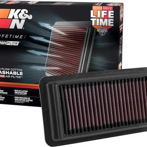 33-5044 K&N High-Flow Original Lifetime Engine Air Filter: Increase Power: Premium, Washable: 2014-2022 HONDA: Civic, Civic SI, CRV