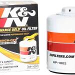 HP-1002 K&N Premium Oil Filter: Protects your Engine: Select FORD/LINCOLN/TOYOTA/VOLKSWAGEN Vehicle Models Wrench-Off