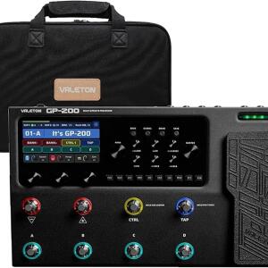 Valeton GP200 Multi Effects Processor + Gig Bag Black Bundle
