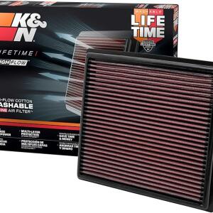 33-5041 K&N High-Flow Original Lifetime Engine Air Filter: Increase Power: Premium, Washable: 2016-2025 Acura/Honda: MDX, TLX, Odyssey, Pilot, Passport, Ridgeline