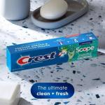 Crest Complete Whitening Plus Scope Multi-Benefit Fluoride Toothpaste Minty Fresh Travel Trial Size Toothpaste