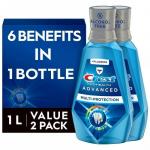 Crest Pro-Health Advanced Mouthwash Multi-Protection Fresh Mint - 2pk