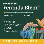 Starbucks Veranda Light Roast Ground Coffee