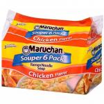 Maruchan Souper 6-Pack Chicken Ramen Noodle Soup - 18oz/6ct