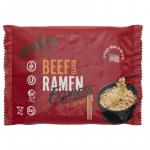 Ramen Express Beef Flavor Ramen Noodles, Vegan, Halal, Kosher, 3 oz Pouch, Pack of 12