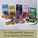 GHIRARDELLI Premium Assorted Chocolate Squares, Chocolate Assortment, 15.77 oz Bag