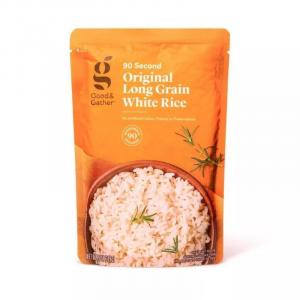 90 Second Long Grain White Rice Microwavable Pouch - 8.8oz - Good & Gather™