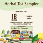 Celestial Seasonings Herbal Tea Sampler, Caffeine-Free Herbal Tea Bags, 18 Count