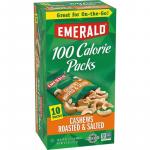 Emerald Nuts, Cashews Roasted and Salted 100 Calorie Packs, 0.62 Oz, 10 Ct