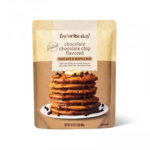 Chocolate Chocolate Chip Flavored Pancake Mix - 16oz - Favorite Day